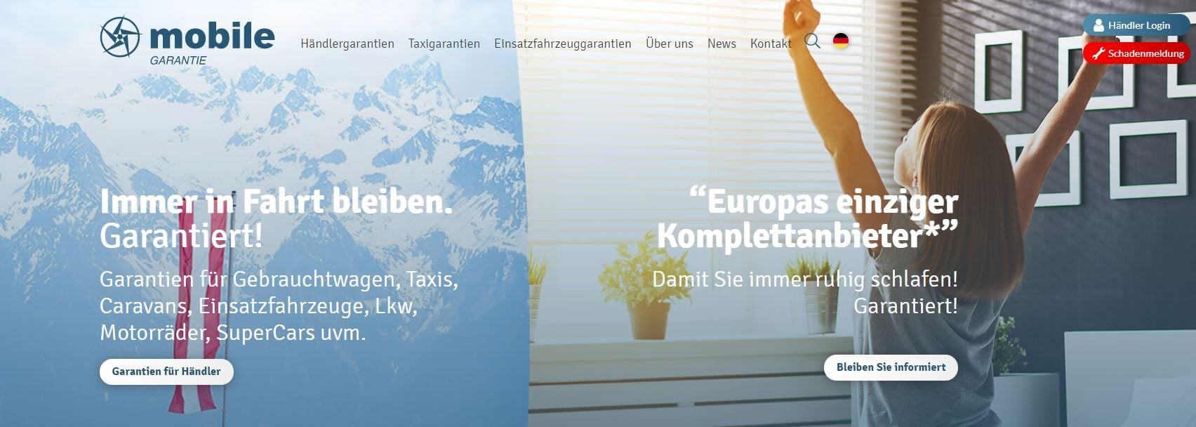 Webseite für Österreich